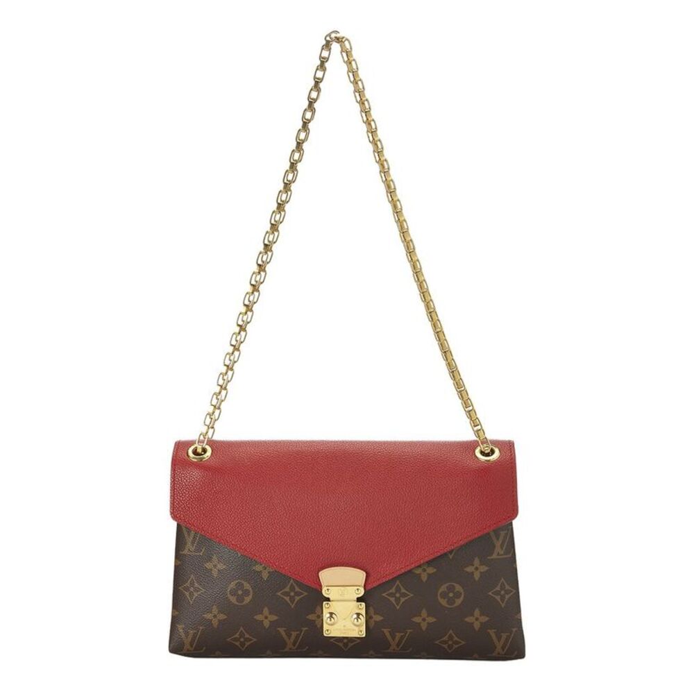 Louis Vuitton Red Monogram Coated Canvas Pallas Chain Bag (Authentic Pre-
Loved)